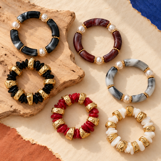 Sculpted Stone Bracelet