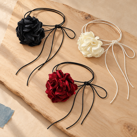Velvet Rose Choker Necklace